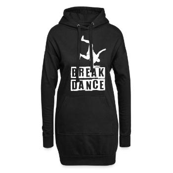Breakdance Tanzen Tänzer BBoy - Hoodie-Kleid - Schwarz - Vorne