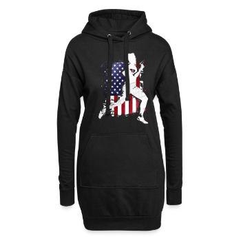 Laufen - Hoodie-Kleid - Schwarz - Vorne