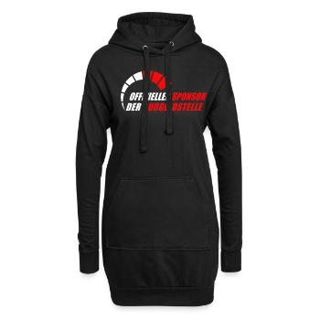 Offizieller Sponsor der Bußgeldstelle - Hoodie-Kleid - Schwarz - Vorne