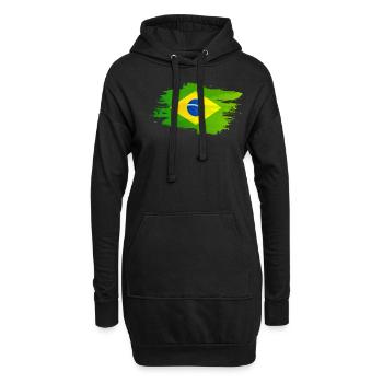 Brasilien - Hoodie-Kleid - Schwarz - Vorne