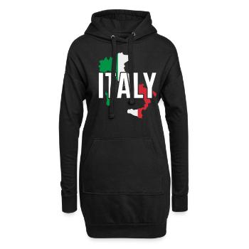 Italie - Sweat-shirt à capuche long Femme - noir - Devant