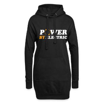 Voiture électrique électrique électrique électro-électrique power batterie - Sweat-shirt à capuche long Femme - noir - Devant