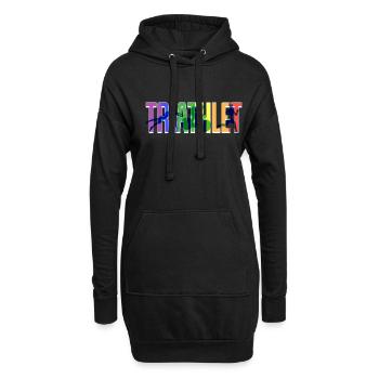 Triathlète Lgbt - Sweat-shirt à capuche long Femme - noir - Devant