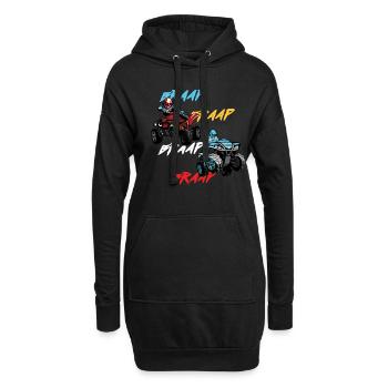 Braap ATV Quad Offroad Extreme Sport Motor Cadeau - Sweat-shirt à capuche long Femme - noir - Devant