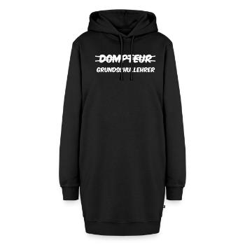 Grundschullehrer Grundschule Schule Spruch Lehrer - Hoodie-Kleid - Schwarz - Vorne