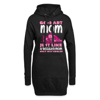 Go-Kart Mutter Kart Gokart Go Kart - Hoodie-Kleid - Schwarz - Vorne