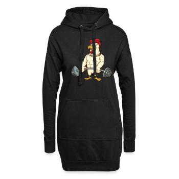 Deadlift Gym Cadeau Gym Musculation - Sweat-shirt à capuche long Femme - noir - Devant