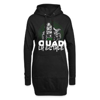 Quad ATV quad conduite tout-terrain quad conduite quad - Sweat-shirt à capuche long Femme - noir - Devant