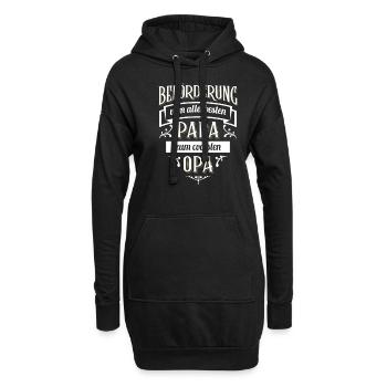 stolzer Opa - Beförderung Enkel lustiges Nachwuchs - Hoodie-Kleid - Schwarz - Vorne