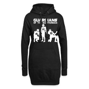 Guardians of Quarterback American Football O-Line - Hoodie-Kleid - Schwarz - Vorne