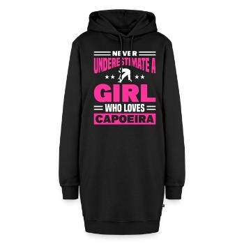 Capoeira Kick Capoeira Fight Capoeira Cadeau - Sweat-shirt à capuche long Femme - noir - Devant