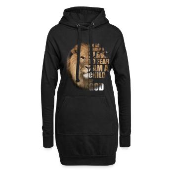 Kein Sklave Mehr, Der Das Kind Gottes Fürchtet - Hoodie-Kleid - Schwarz - Vorne