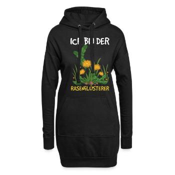 Rasenflüsterer - Lustiges Garten Rechenzentrum - Hoodie-Kleid - Schwarz - Vorne