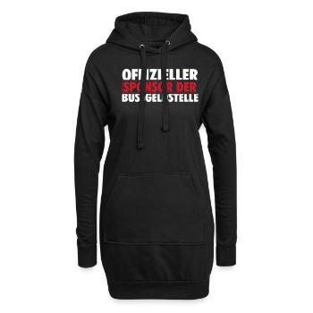 Offizieller Sponsor der Bußgeldstelle - Hoodie-Kleid - Schwarz - Vorne