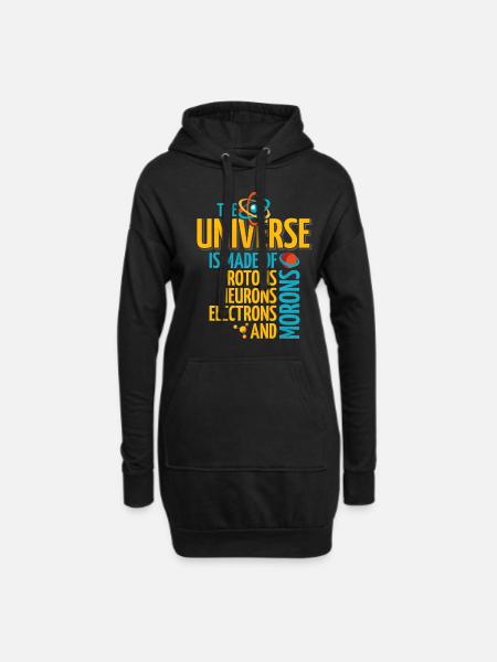 Science - Hoodie Dress - black