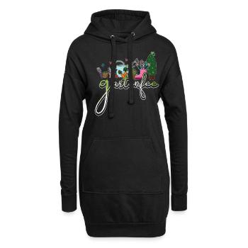 Jardin Fée Jardin Fée Jardinier Jardinier Jardinier - Sweat-shirt à capuche long Femme - noir - Devant