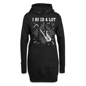 Saxophone Saxophoniste Musicien de Jazz Saxophoniste - Sweat-shirt à capuche long Femme - noir - Devant