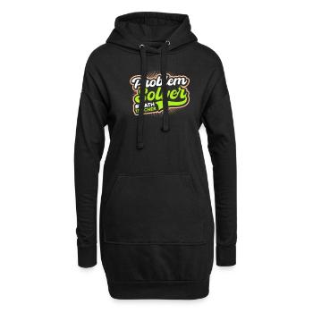 Mathelehrer Problemlöser - Hoodie-Kleid - Schwarz - Vorne