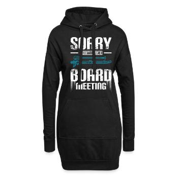 Désolé je ne peux pas avoir une réunion du conseil d’administration Sup - Sweat-shirt à capuche long Femme - noir - Devant