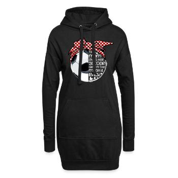 Soccer Mom Loves Mothers Day - Hoodie-Kleid - Schwarz - Vorne