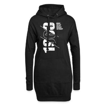 Legendär Original - Jahrgang 1963 Geburtstag - Hoodie-Kleid - Schwarz - Vorne