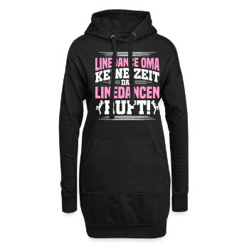 Das Linedance Ruft - Hoodie-Kleid - Schwarz - Vorne