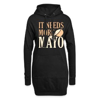 Mangez un cadeau de mayonnaise - Sweat-shirt à capuche long Femme - noir - Devant