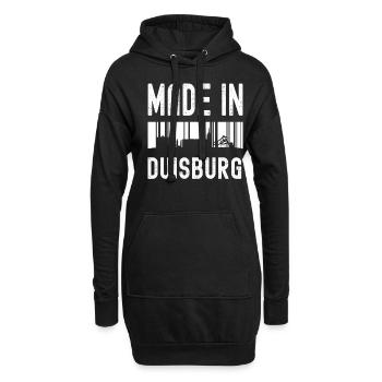 Duisburg - Hoodie-Kleid - Schwarz - Vorne