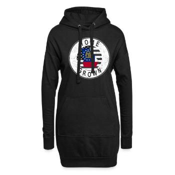 Land Map America US Flag Home Grown Georgia - Hoodie-Kleid - Schwarz - Vorne