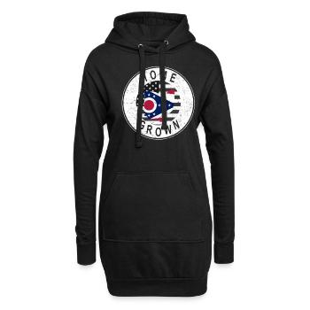 Land Map America US Flag Home Grown Ohio - Hoodie-Kleid - Schwarz - Vorne