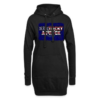 Amérique Drapeau de l’État des États-Unis Kentucky - Sweat-shirt à capuche long Femme - noir - Devant