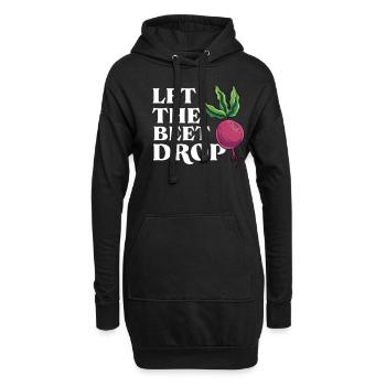 Meine Komfortzone Garten Gartenarbeit - Hoodie-Kleid - Schwarz - Vorne