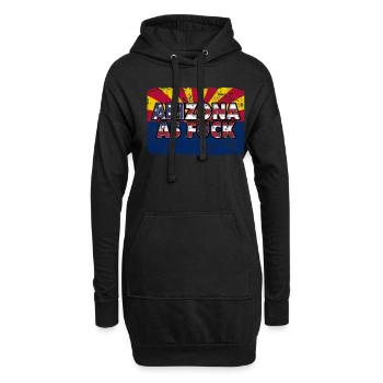 America US Flag State Flag Arizona - Hoodie-Kleid - Schwarz - Vorne