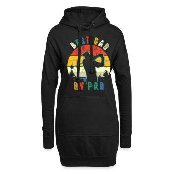Best Dad By Par Fathers Day - Hoodie-Kleid - Schwarz - Vorne