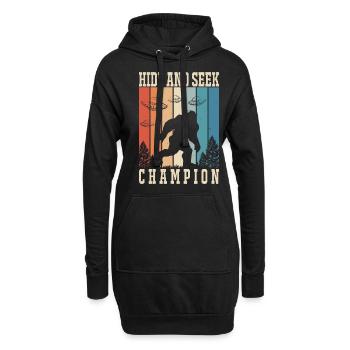 Bigfoot Ufo Hide And Seek Champion - Sweat-shirt à capuche long Femme - noir - Devant