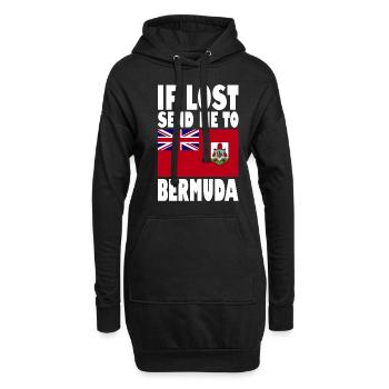Drapeau des Bermudes - Sweat-shirt à capuche long Femme - noir - Devant
