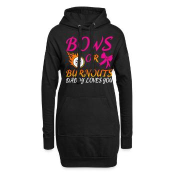 Vater Vatertag Daddy LGBTQ - Hoodie-Kleid - Schwarz - Vorne