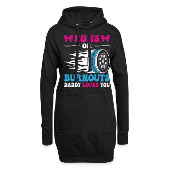 Vater Vatertag Daddy LGBTQ - Hoodie-Kleid - Schwarz - Vorne