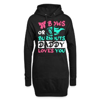 Vater Vatertag Daddy LGBTQ - Hoodie-Kleid - Schwarz - Vorne