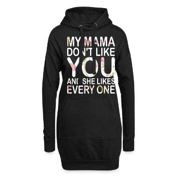 Mama Mutter Muttertag Spruch - Hoodie-Kleid - Schwarz - Vorne