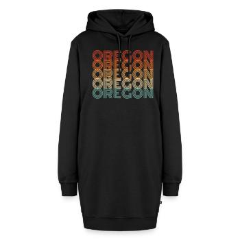 Oregon - Hoodie-Kleid - Schwarz - Vorne