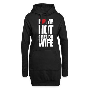 Oregon - Hoodie-Kleid - Schwarz - Vorne