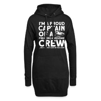 Amateurs de bateau Capitaine de bateau Capitaine Capitaines - Sweat-shirt à capuche long Femme - noir - Devant