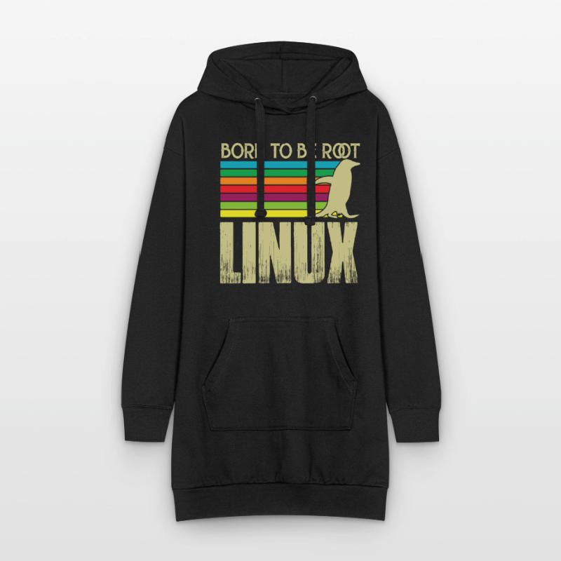 Linux Born to be root Admin Linux Hoodie Dress
