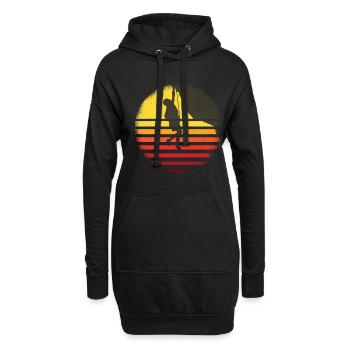 Escalade Escalade Bloc Alpinistes Mur d’escalade - Sweat-shirt à capuche long Femme - noir - Devant
