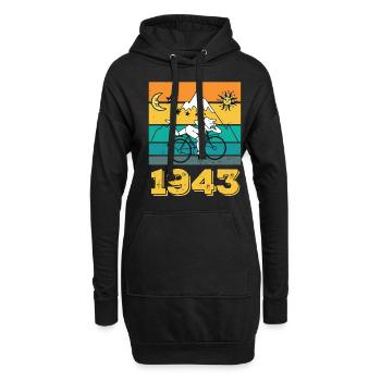 Hofmann Bicycle Day 1943 Radtour psychodelisch - Hoodie-Kleid - Schwarz - Vorne