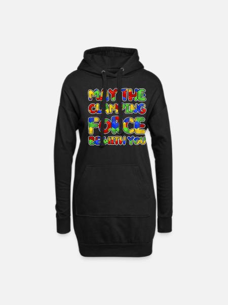 Bauen Sie Klemmbaustein Baustein - Hoodie-Kleid - Schwarz
