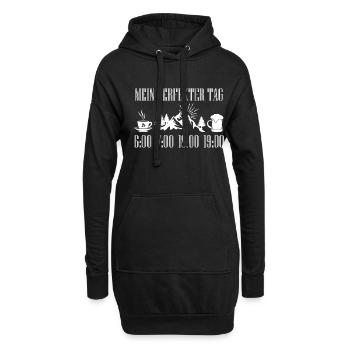 Journée parfaite de randonnée avec Alpen Berg Outdoor Nature - Sweat-shirt à capuche long Femme - noir - Devant
