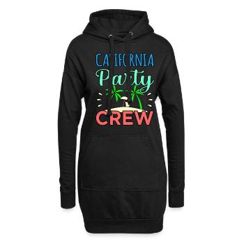 Cadeau d’équipage de fête en Californie - Sweat-shirt à capuche long Femme - noir - Devant