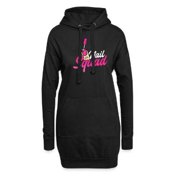 Nail Tech Nail Squad - Sweat-shirt à capuche long Femme - noir - Devant
